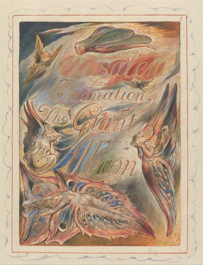 Gerusalemme, Tavola 2, Pagina del Titolo da William Blake