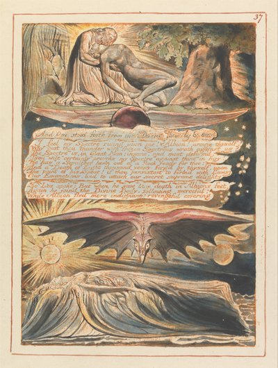 Gerusalemme, Tavola 37, E Uno si fece avanti... da William Blake