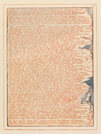 Gerusalemme, Tavola 43, Videro le loro ruote.... da William Blake
