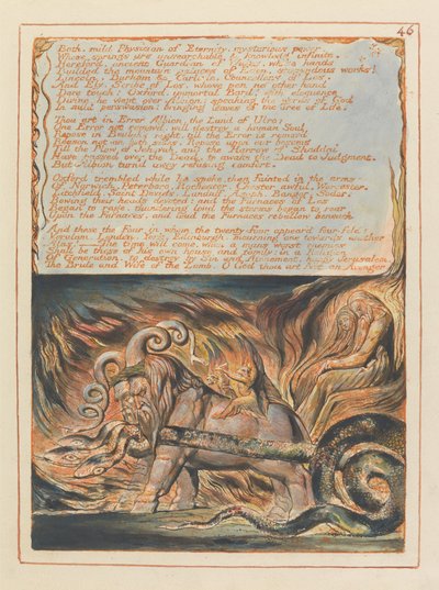 Gerusalemme, Tavola 46, Bagno, mite medico.... da William Blake