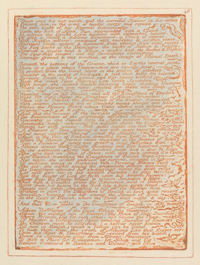 Gerusalemme, Tavola 48, Queste furono le sue ultime parole... da William Blake