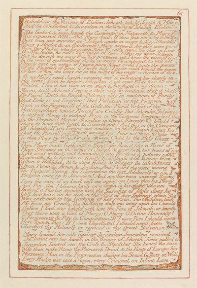 Gerusalemme, Tavola 61 da William Blake
