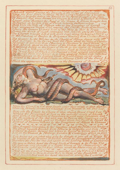 Gerusalemme, Tavola 63, Jehovah stava tra i druidi.... da William Blake