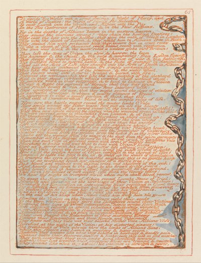 Gerusalemme, Tavola 65, Per decidere Due Mondi... da William Blake
