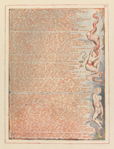 Gerusalemme, Tavola 80, Circondato dalla rete congelata.... da William Blake