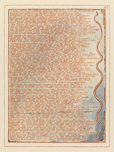 Gerusalemme, Tavola 82, Ho sentito i gemiti di Gerusalemme... da William Blake