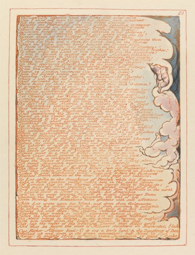 Gerusalemme, Tavola 83, La Corruzione appare sui tuoi arti... da William Blake
