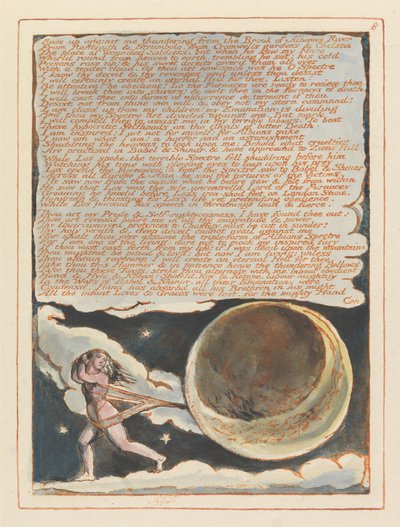 Gerusalemme, Tavola 8, Si alzò contro di me.... da William Blake