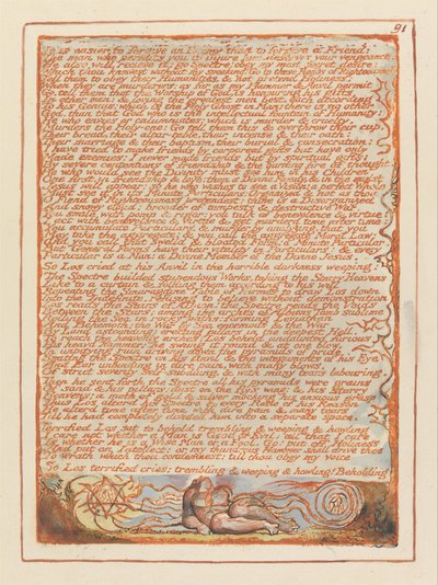 Gerusalemme, Tavola 91 da William Blake