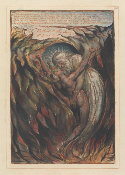 Gerusalemme, Tavola 99, Tutte le forme umane identificate.... da William Blake