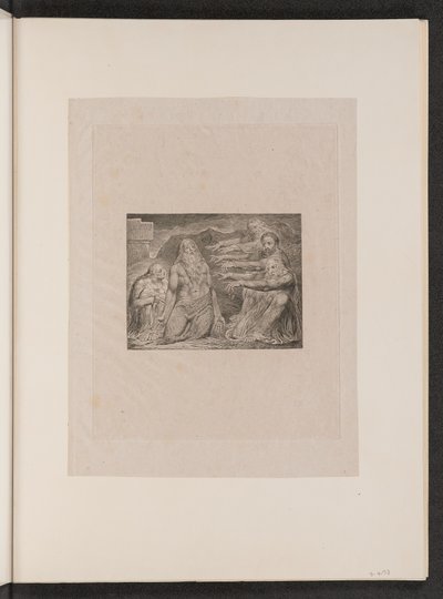Giobbe rimproverato dai suoi amici da William Blake