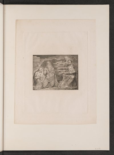 Giobbe rimproverato dai suoi amici da William Blake