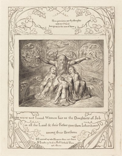 Giobbe e le Sue Figlie da William Blake