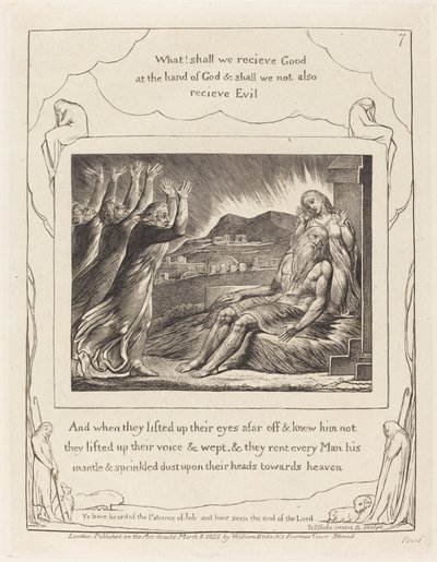 I consolatori di Giobbe da William Blake