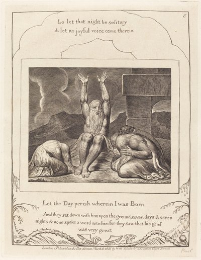 La Disperazione di Giobbe da William Blake