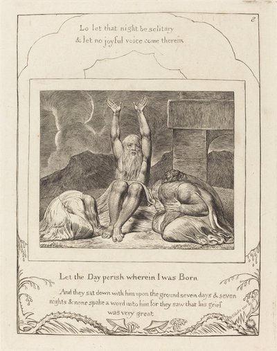 La Disperazione di Giobbe da William Blake