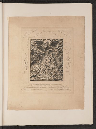 I Figli e le Figlie di Giobbe Sopraffatti da Satana da William Blake
