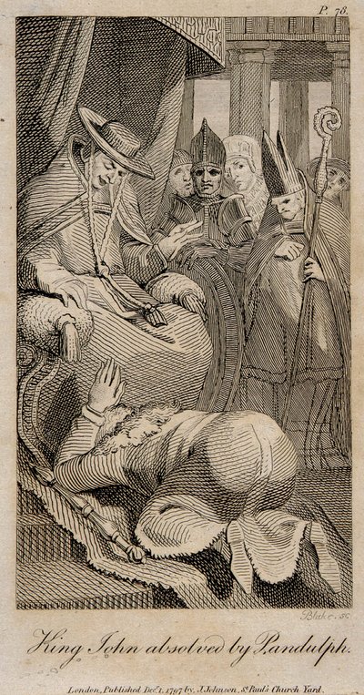Re Giovanni assolto da Pandulfo Dopo Henry Fuseli, 1798 da William Blake