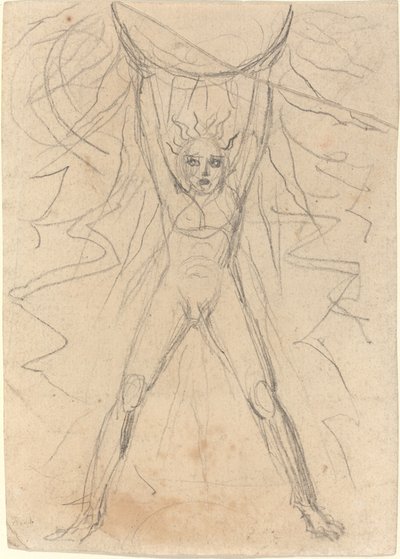 Los che sostiene il sole [recto] da William Blake