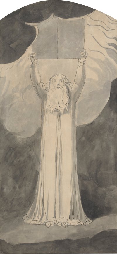 Mosè riceve la legge da William Blake