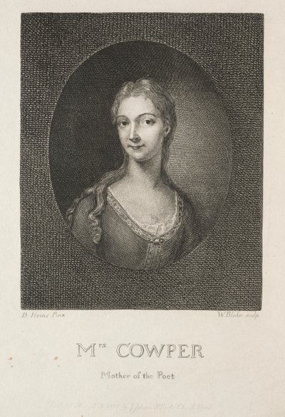 Signora Cowper, madre del poeta da William Blake