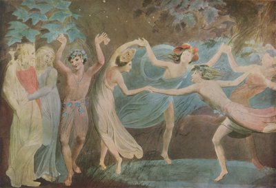 Oberon, Titania e Puck con fate danzanti, 1786 da William Blake