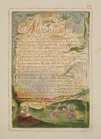 Canzone delle infermiere: tavola 24 da Songs of Innocence and of Experience (copia AA) c.1815-26 da William Blake
