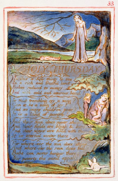 Giovedì Santo: tavola 33 da Songs of Innocence and of Experience (copia AA) c.1815-26 da William Blake