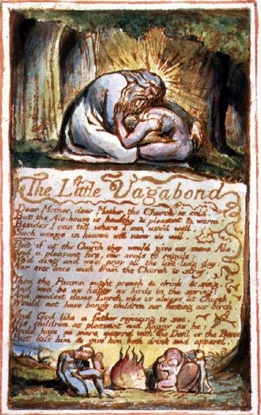 Il piccolo vagabondo: tavola 45 da Songs of Innocence and of Experience (copia AA) da William Blake