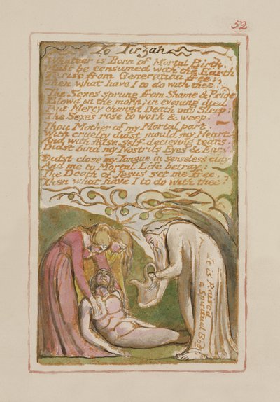 A Tirzah: tavola 52 da Songs of Innocence and of Experience (copia AA) c.1815-26 da William Blake