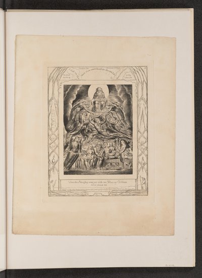 Satana davanti al trono di Dio da William Blake