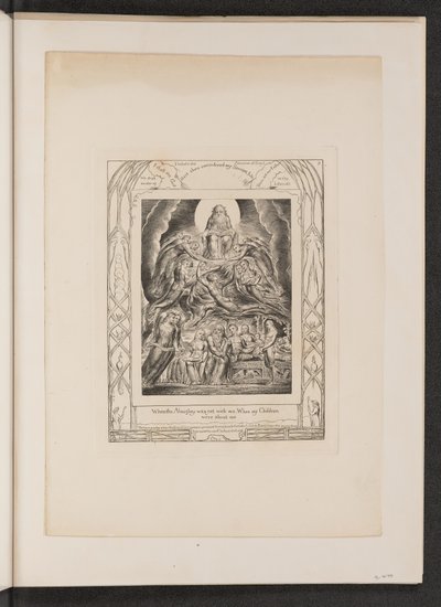 Satana davanti al trono di Dio da William Blake