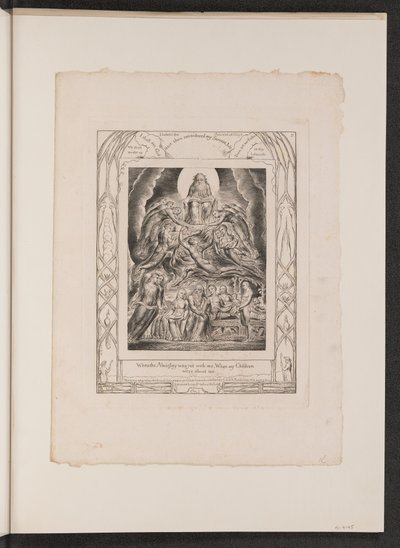 Satana davanti al trono di Dio da William Blake