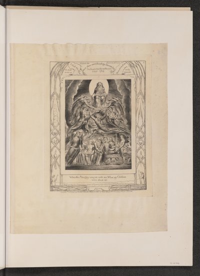 Satana davanti al trono di Dio da William Blake
