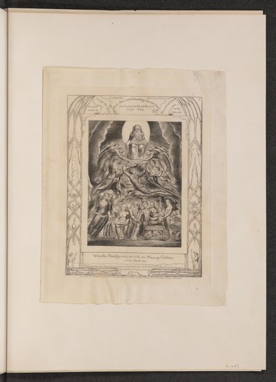 Satana davanti al trono di Dio da William Blake
