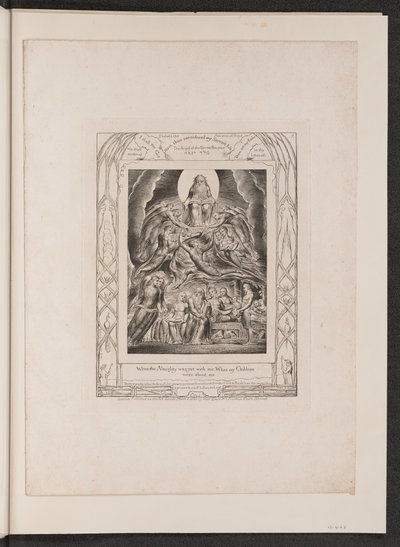 Satana davanti al trono di Dio da William Blake