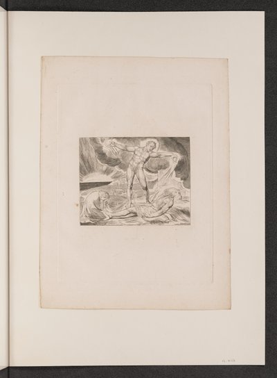 Satana colpisce Giobbe con piaghe da William Blake