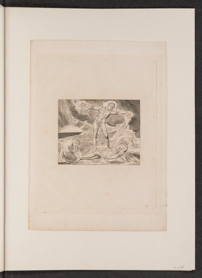 Satana colpisce Giobbe con piaghe da William Blake
