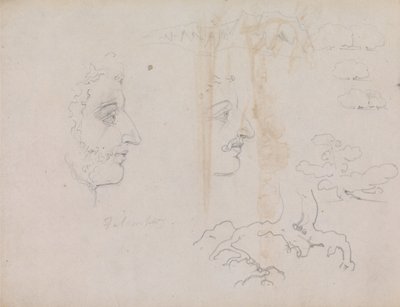 Foglio dal Taccuino di Schizzi Blake-Varley del 1819, Pagine 37 e 38 da William Blake