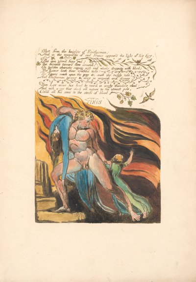 Schuss von den Höhen von Enitharmon (Platte 17) da William Blake