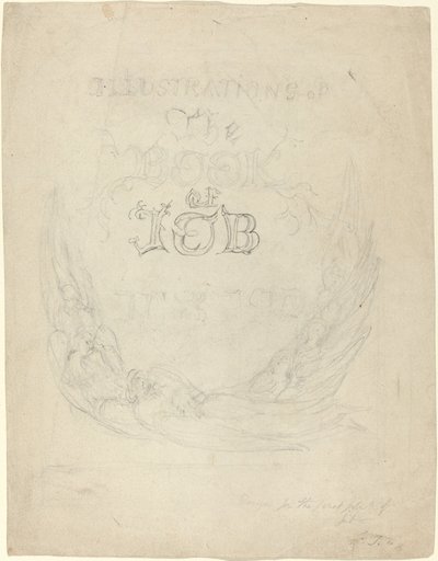 Schizzo per la Pagina del Titolo delle Illustrazioni Incise al Libro di Giobbe da William Blake