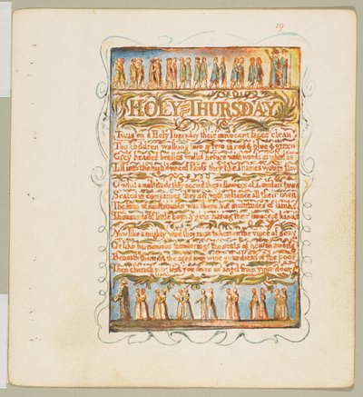 Songs of Innocence: Heiliger Donnerstag da William Blake