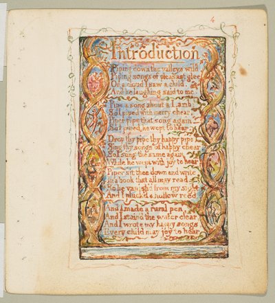 Songs of Innocence: Einleitung da William Blake