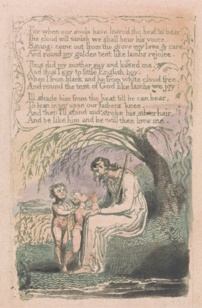 Songs of Innocence and of Experience, Plate 6, "The Little Black Boy" (Bentley 10) da William Blake
