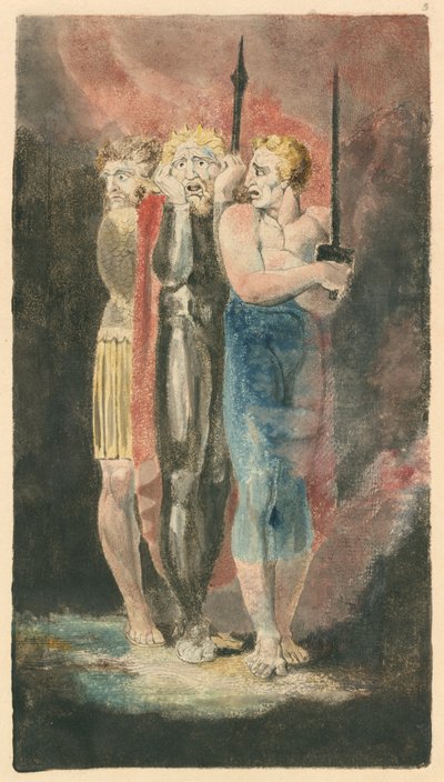 Gli Accusatori di Furto, Adulterio, Omicidio (Guerra) da William Blake