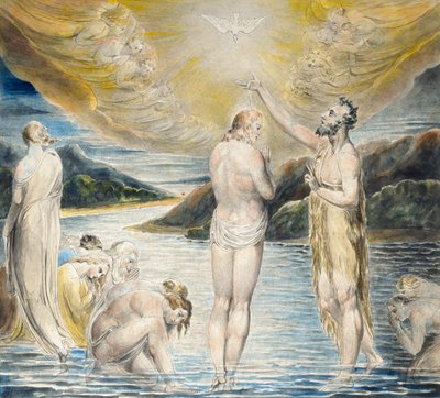 Il battesimo di Cristo da William Blake
