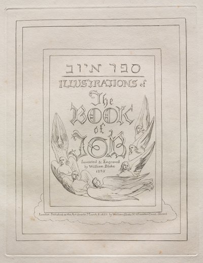 Il libro di Giobbe, 1825 da William Blake