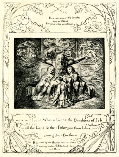 Il libro di Giobbe 42:15 illustrato da William Blake da William Blake