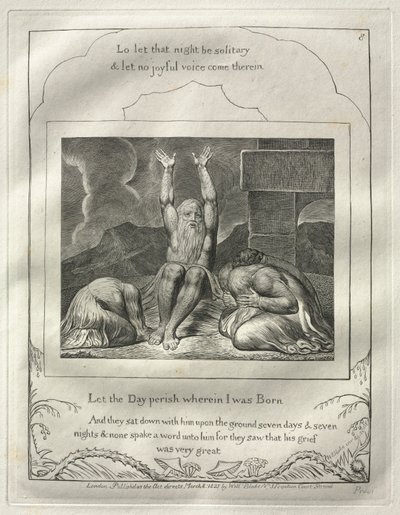 Il Libro di Giobbe: No. 8, Che perisca il giorno in cui sono nato da William Blake
