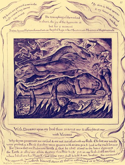 Illustrazioni del Libro di Giobbe da William Blake